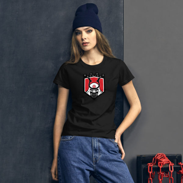Women’s BUDO short sleeve t-shirt in Black w/Logo